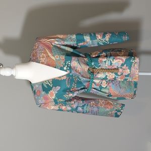 Vintage Asia Inspired Colorful Blazer